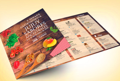 Proyecto: piezas gráficas para la Semana Gastronómica de Jujuy – Cliente: Secretaría de Turismo de Jujuy